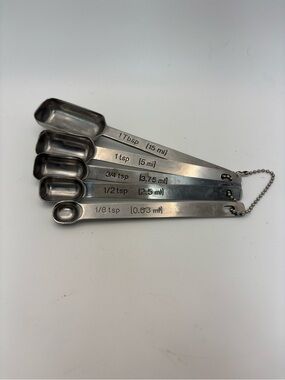 AMCO Houseworks Measuring Spoon Set - Silver
